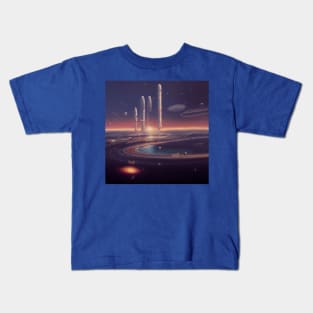 Interplanetary Spaceport Kids T-Shirt